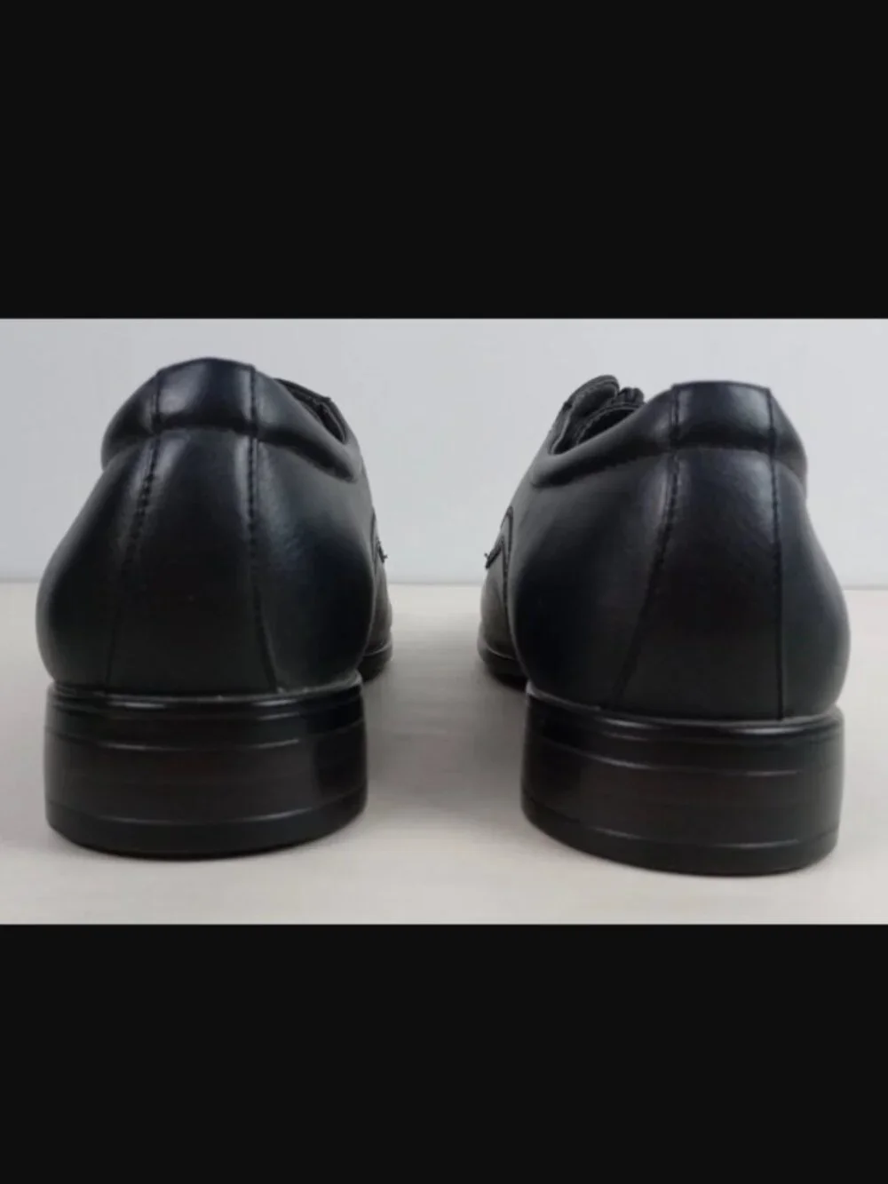 Apt 9 Mens 10.5 Med Cleveland Black Memory Foam Ortholite Derby Dress Shoes